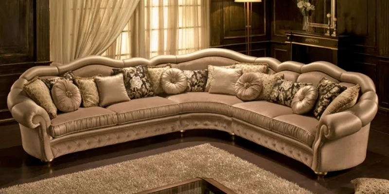 угловой диван, классический стиль